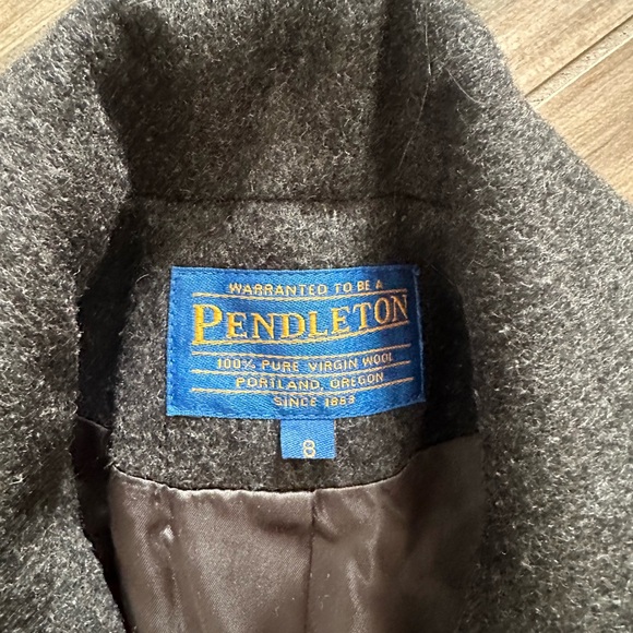 Pendleton Wool Coat in Dark Gray - Picture 3 of 7